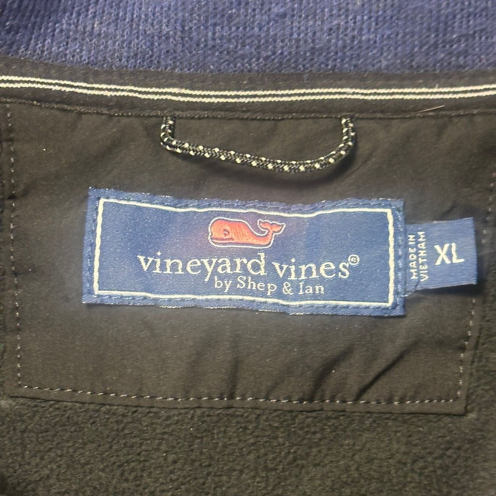 Vineyard Vines Pullover XL Mens Blue‎ 1/4 Zip Fleece Long Sleeve Preppy Casual - Picture 4 of 11